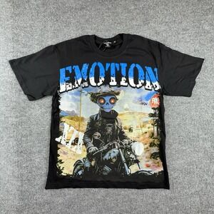Mixed Emotion Shirt Mens Small Black Biker Motorcycle Graphic Tee Streetwear